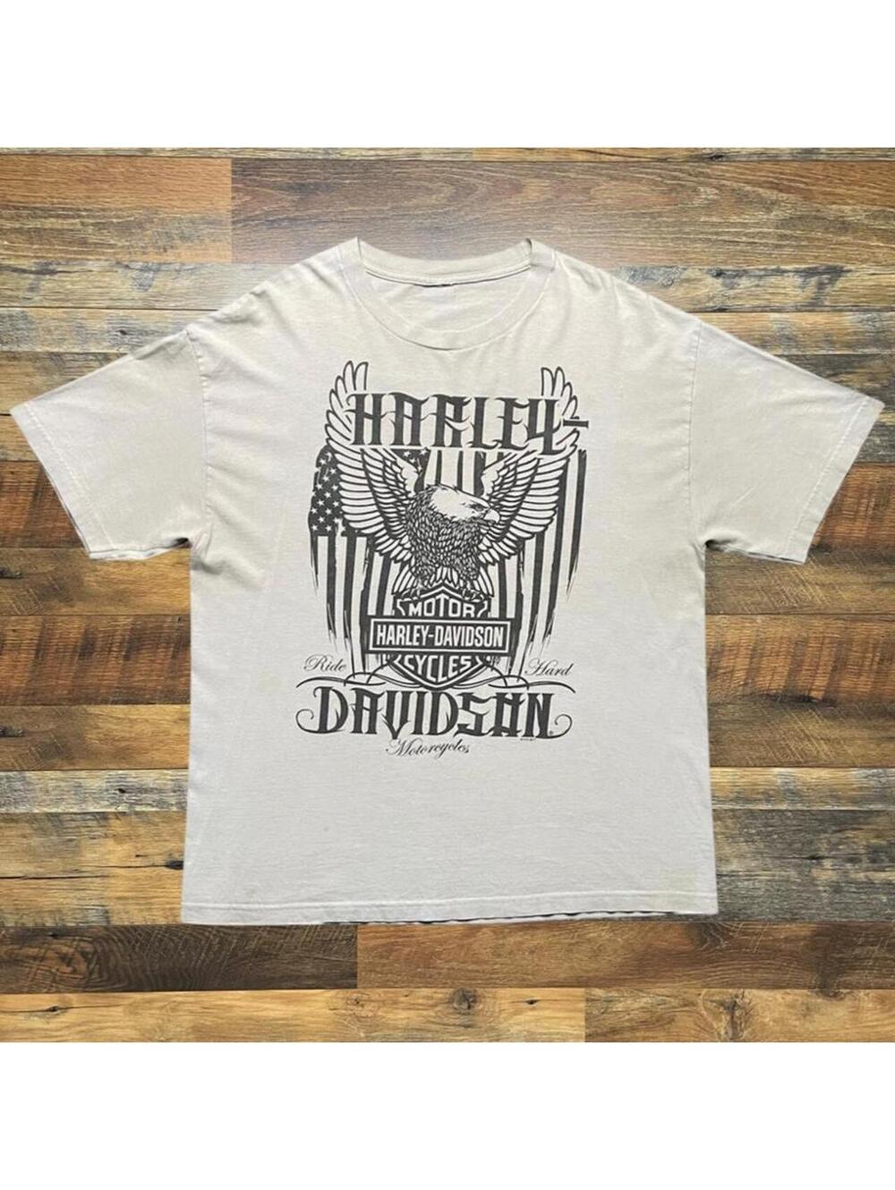 Vintage Y2K Harley Davidson Double Sided Graphic T-Shirt Size XL